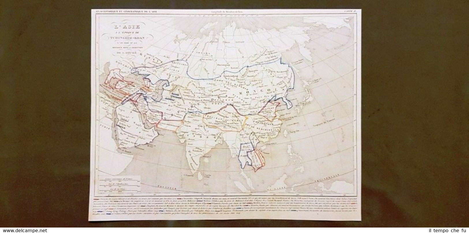 Asia all'epoca di Tchinghiz-Khan nel 1226 D.C. Carta geografica del …