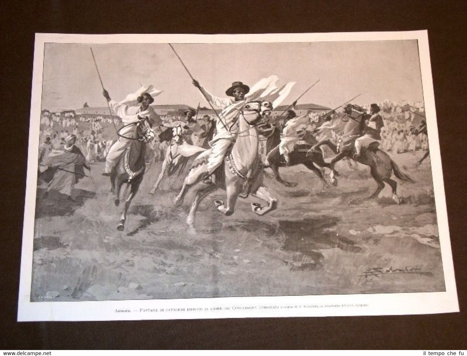 Asmara nel 1905 Fantasia Cavalieri indigeni in onore dei congressisti …