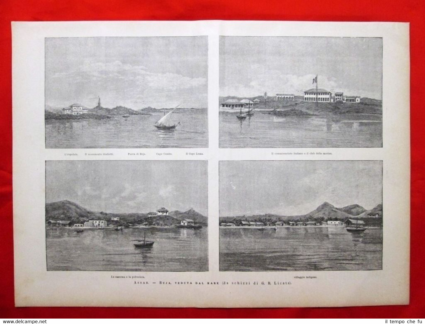 Assab: Buja vista dal mare 1885