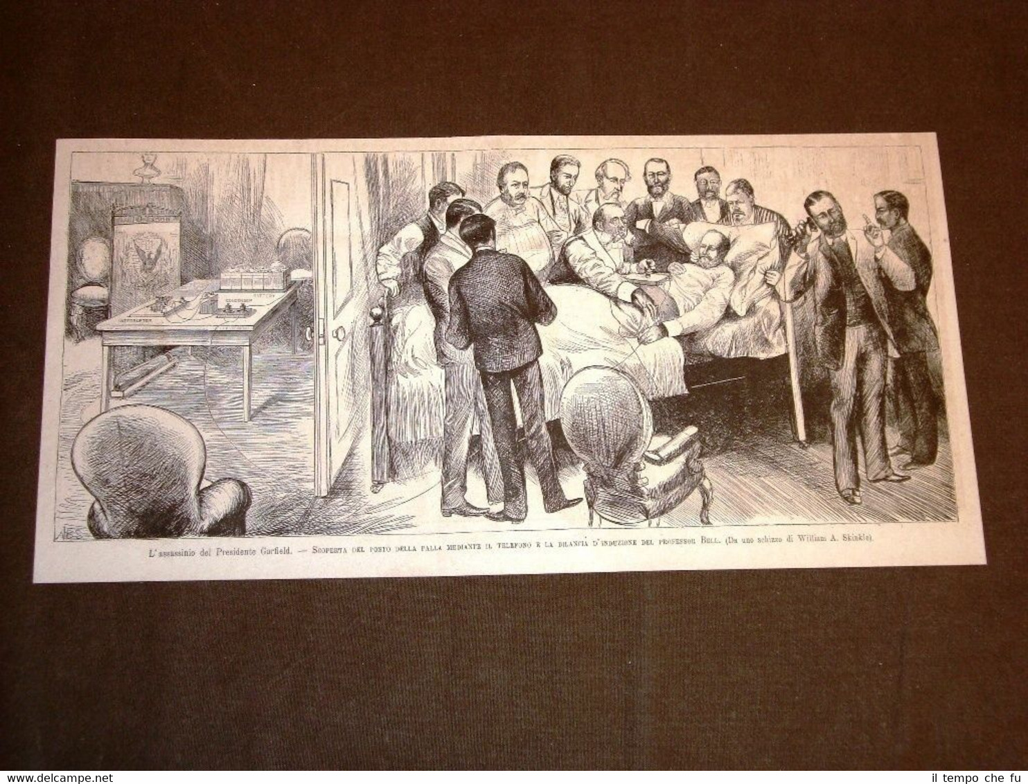 Assassinio Garfield nel 1881 Scoperta della palla col telefono bilancia …