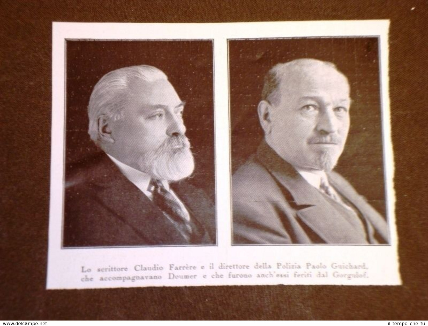 Assassinio Presidente di Francia Paul Doumer di Aurillac Farrère e …