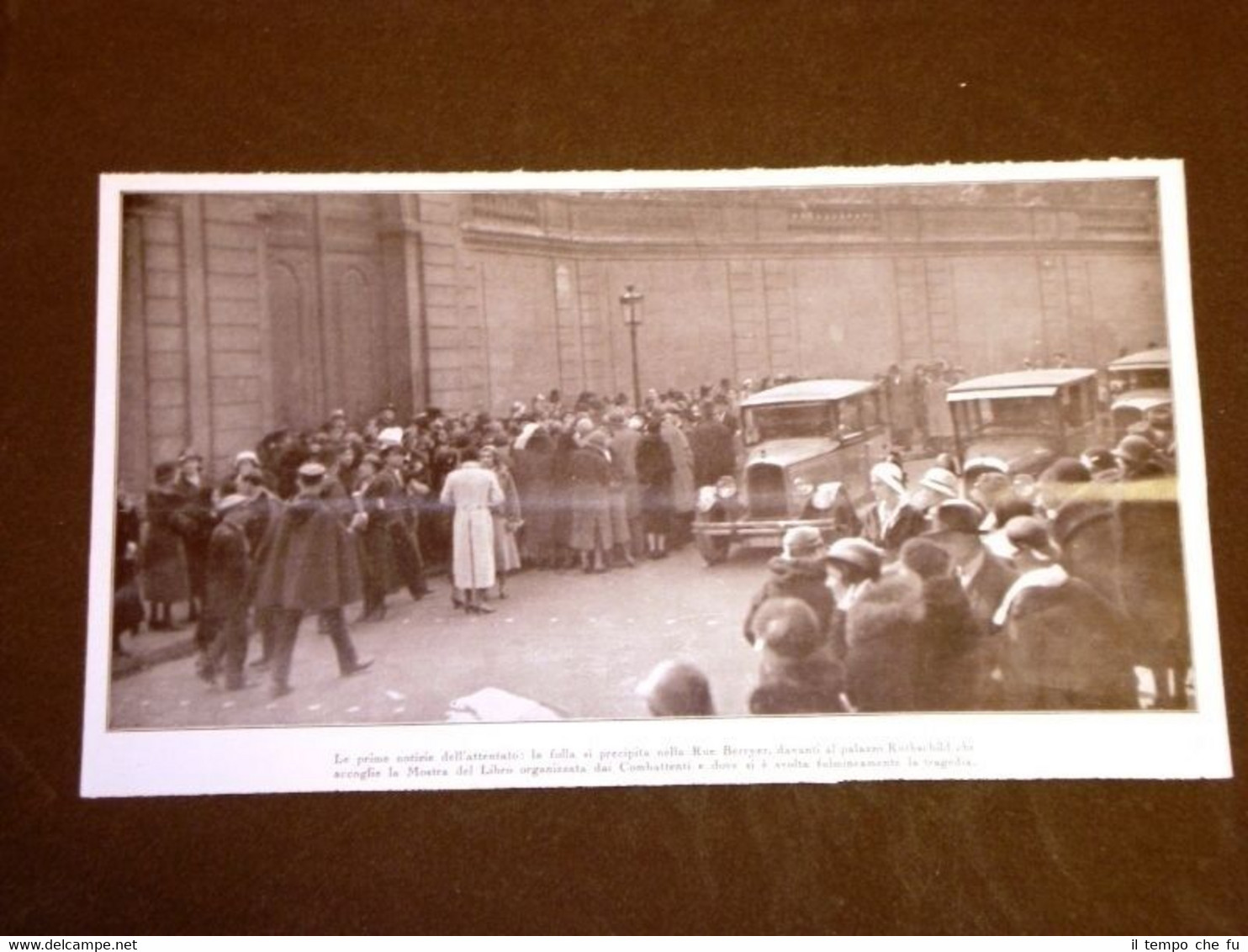 Assassinio Presidente di Francia Paul Doumer di Aurillac Folla nella …