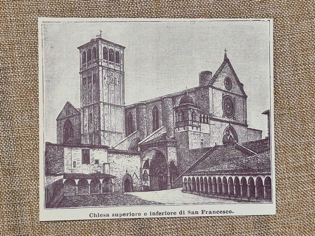 Assisi nell'800 Chiesa superiore e inferiore di San Francesco Perugia …