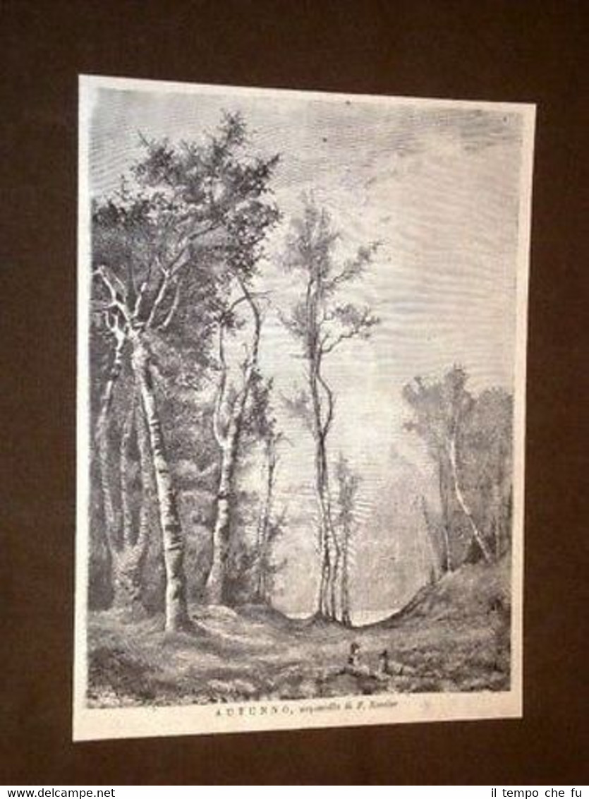 Autunno Acquerello di F. Roesler