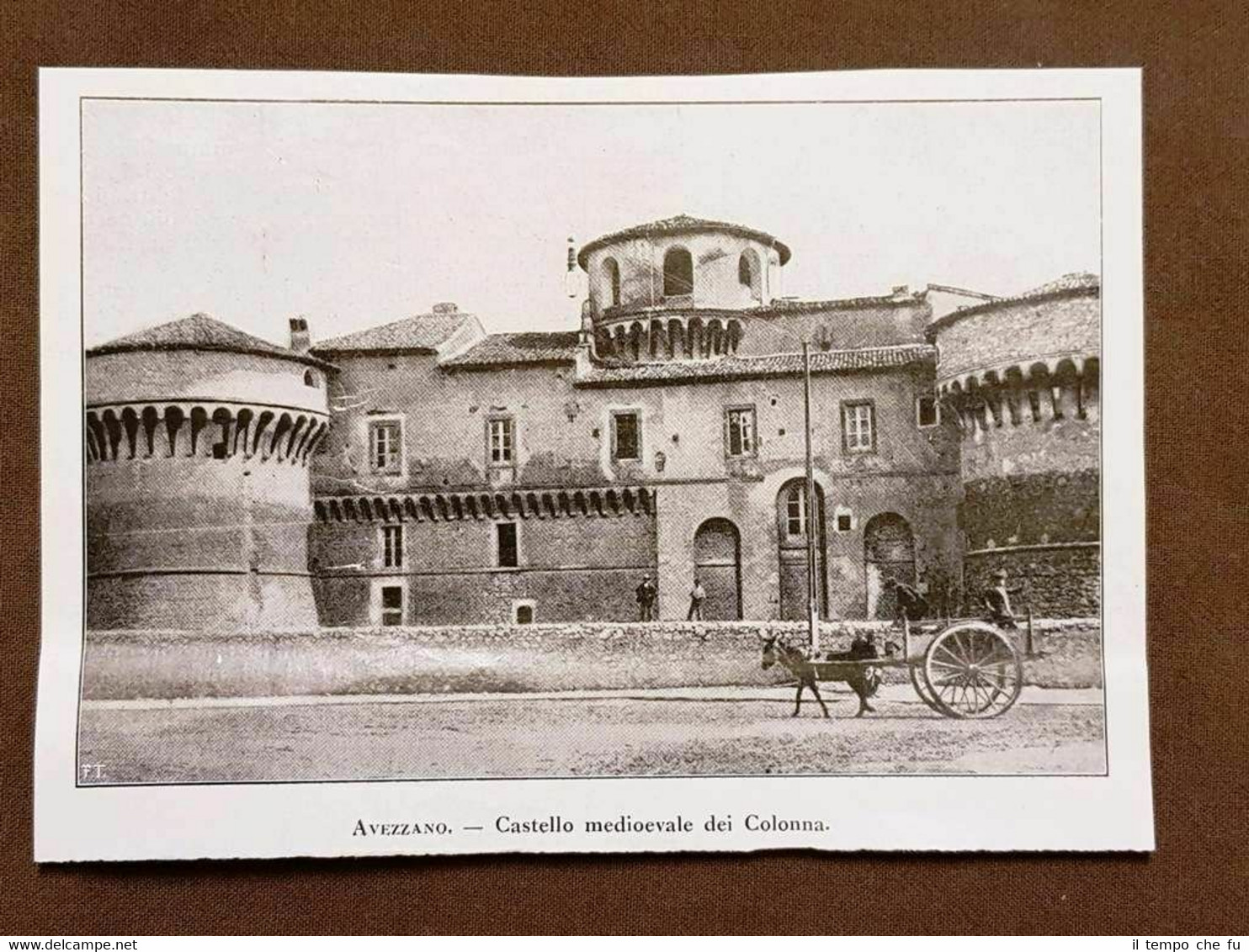 Avezzano nel 1915 Il Castello medievale dei Colonna L'Aquila Abruzzo