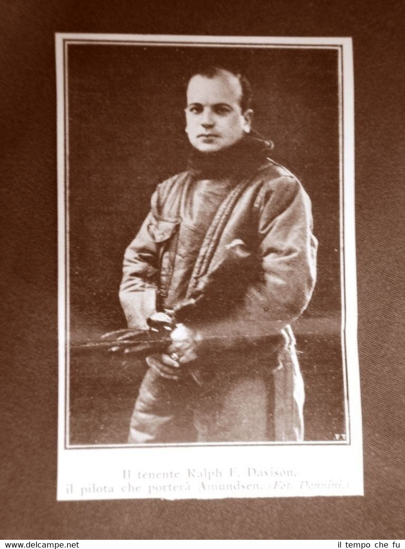 Aviatore o pilota Ralph E. Davison nel 1924 Aeronautica