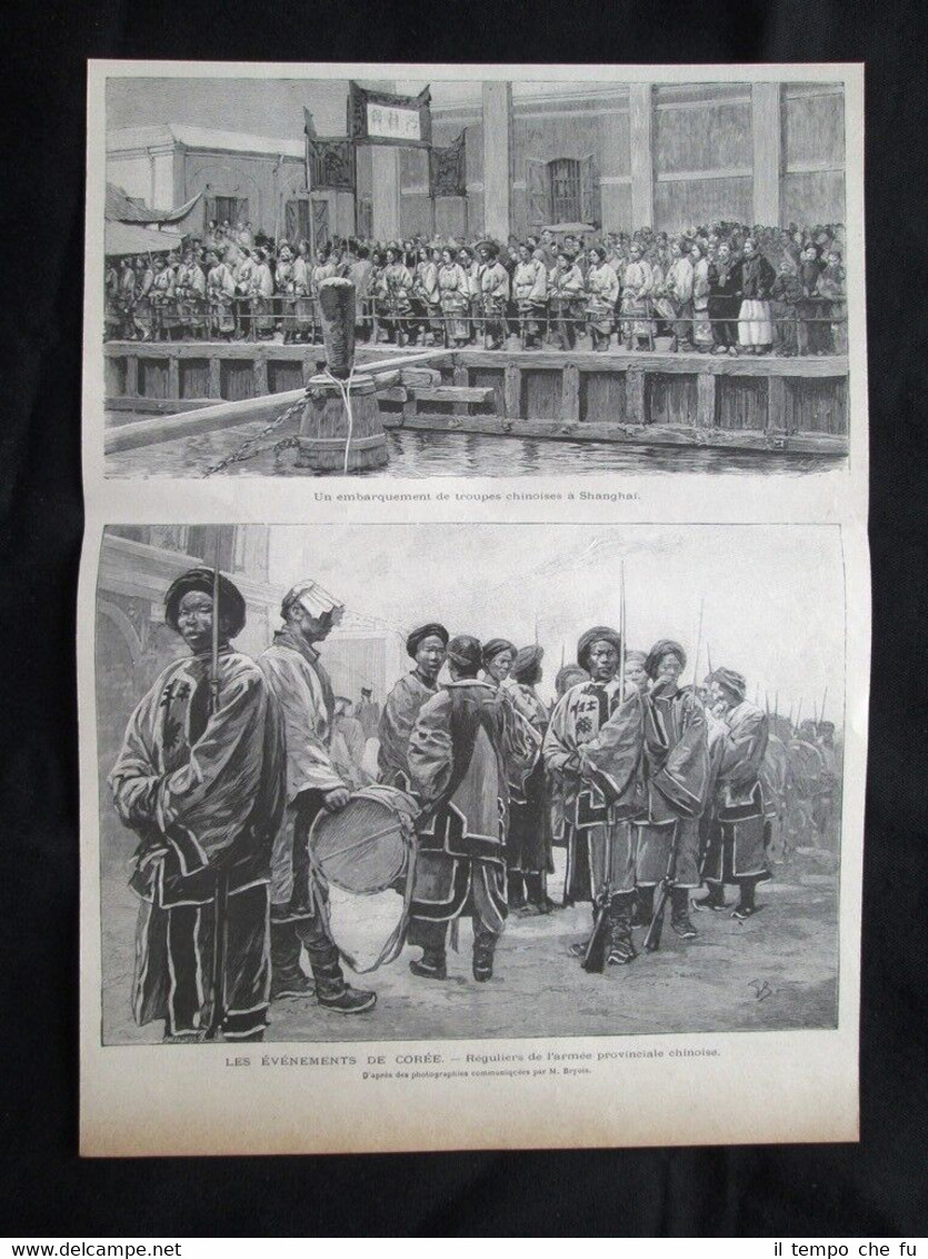 Avvenimenti di Corea - Imbarco di truppe cinesi a Shanghai …