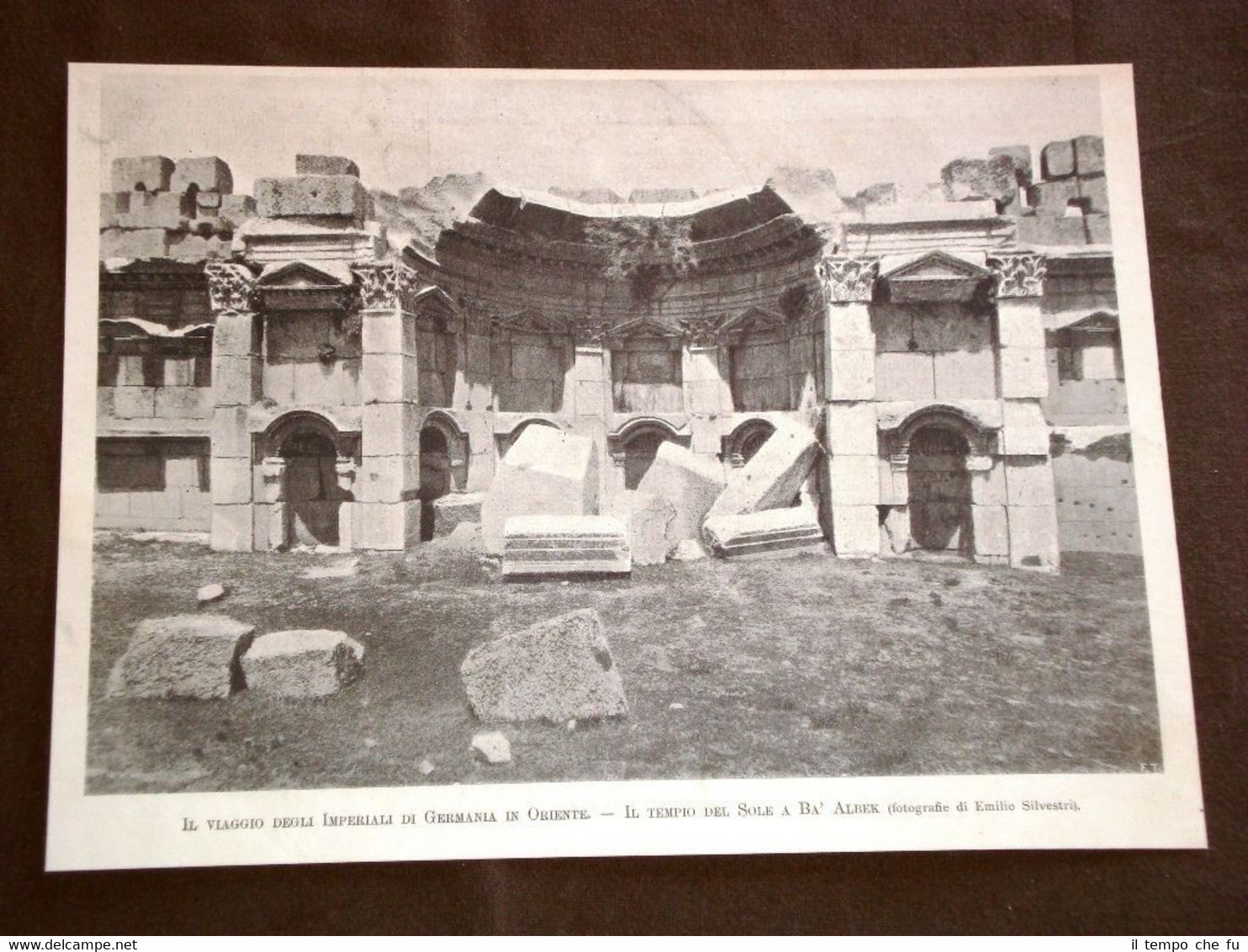 Baalbek nel 1898 Il Tempio del Sole Libano