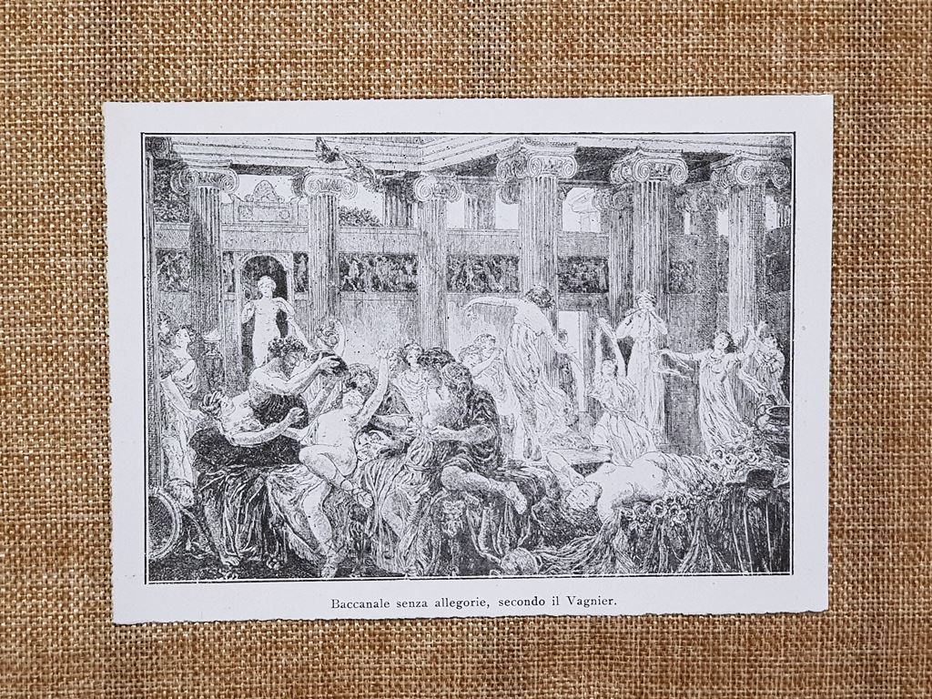 Baccanale senza allegorie Wagner Stampa del 1931