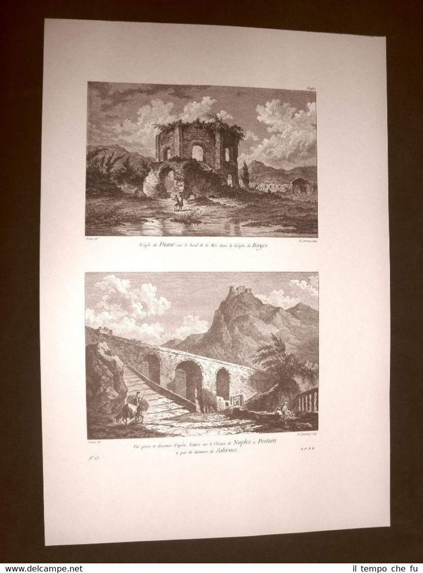 Baia Tempio di Diana Strada Paestum Napoli Salerno Voyage Pittoresque …