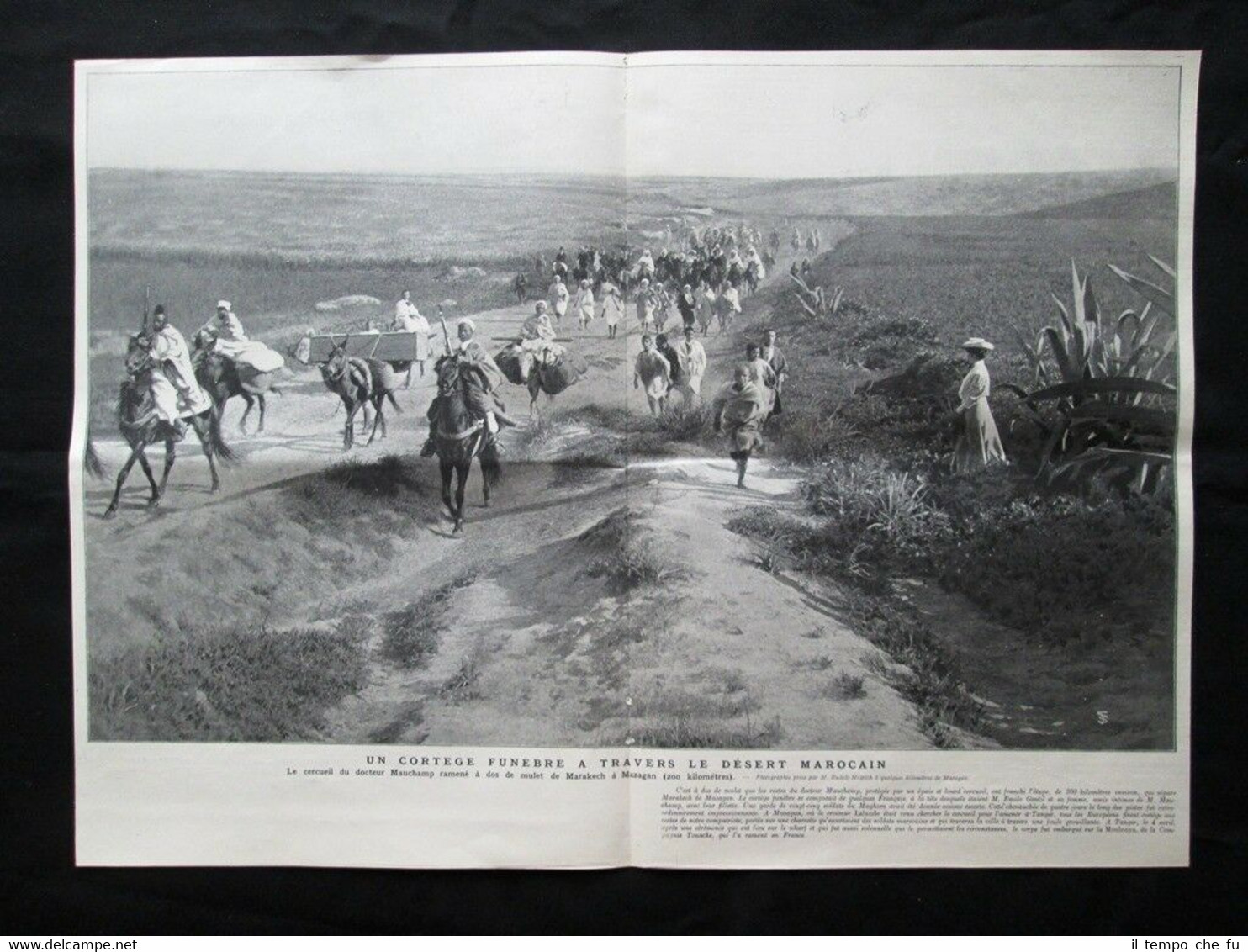 Bara del dottor Mauchamp riportata da Marrakech a Mazagan Stampa …