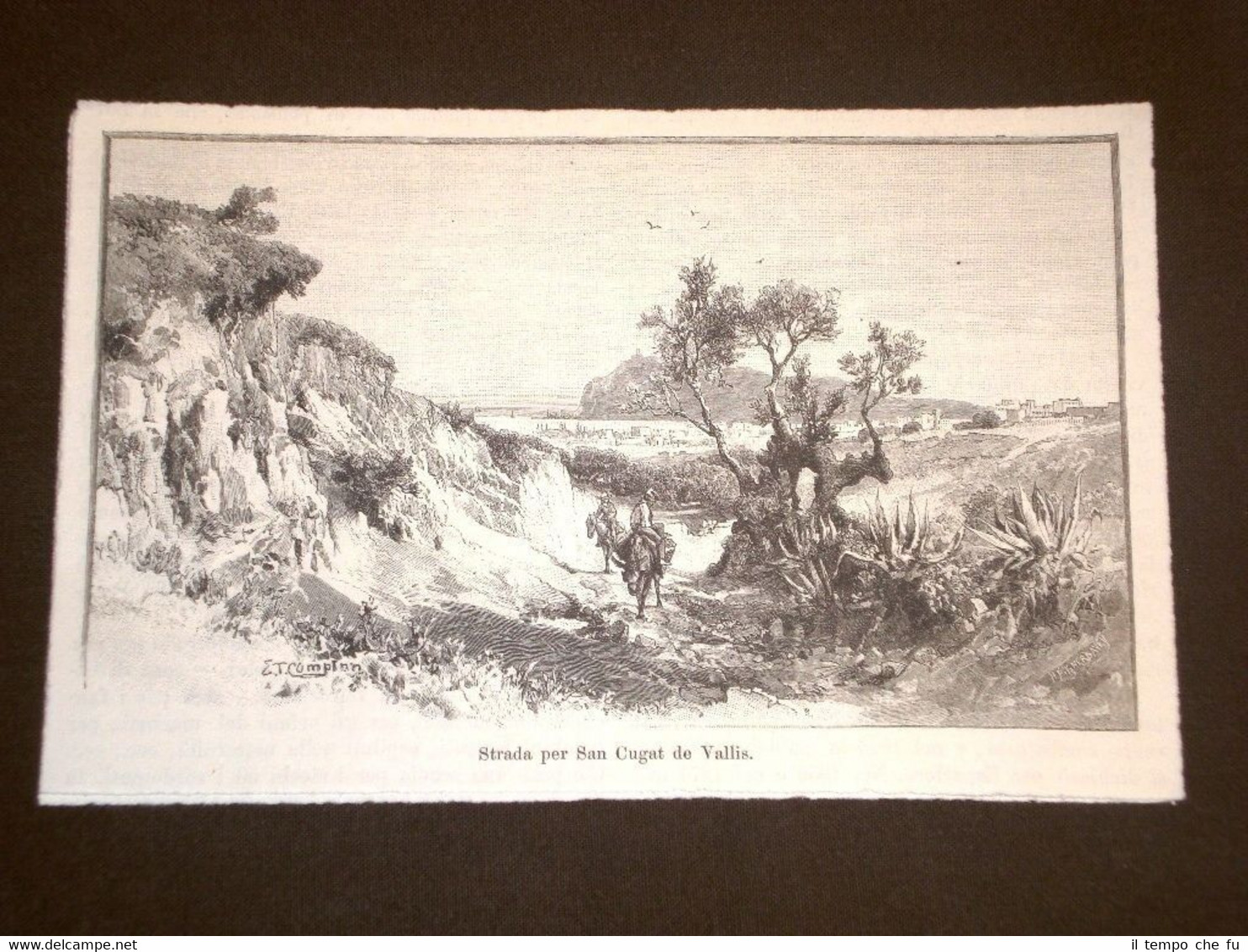 Barcellona nel 1892 Strada per San Cugat de Vallis Mediterraneo …