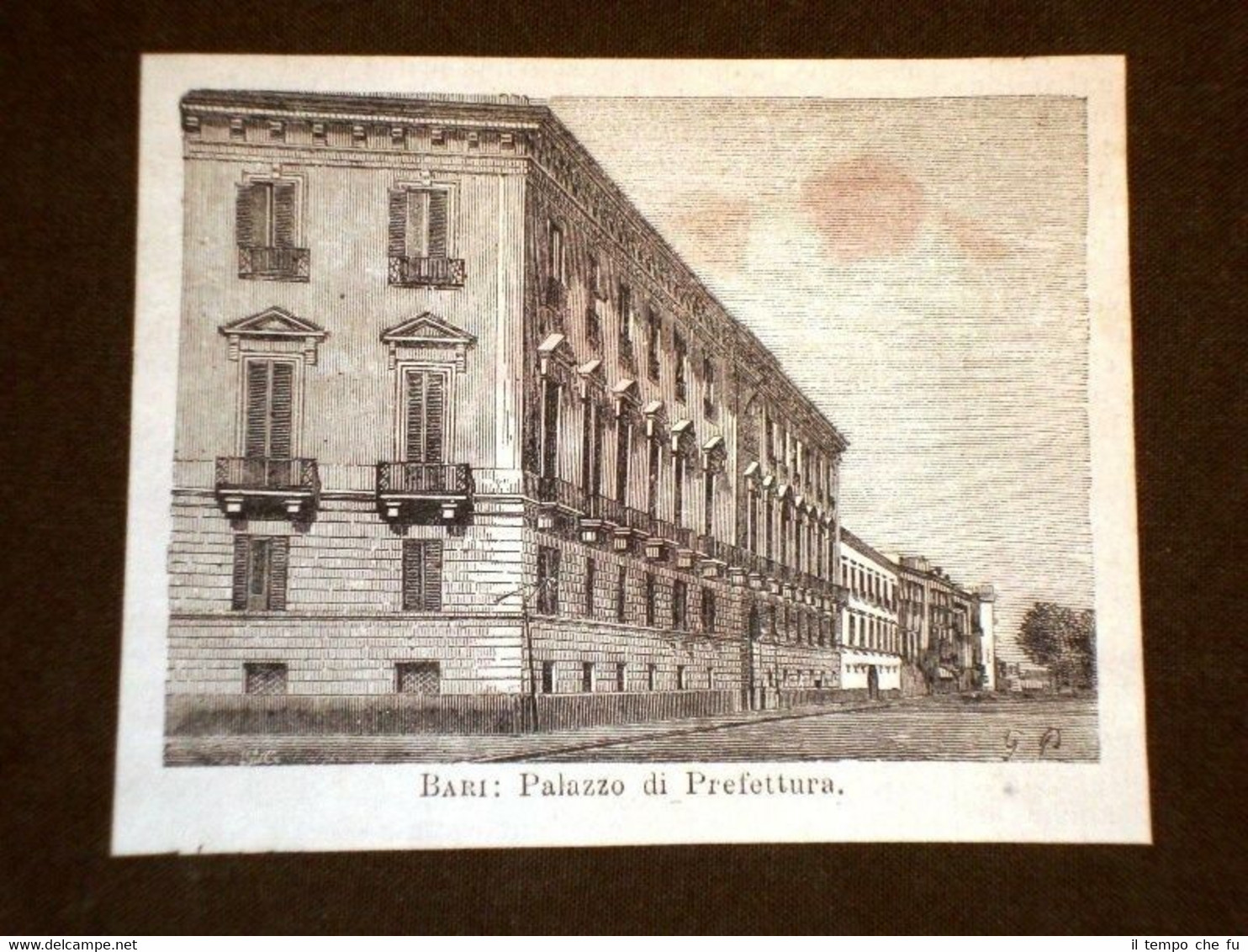 Bari nel 1869 Il Palazzo della Prefettura