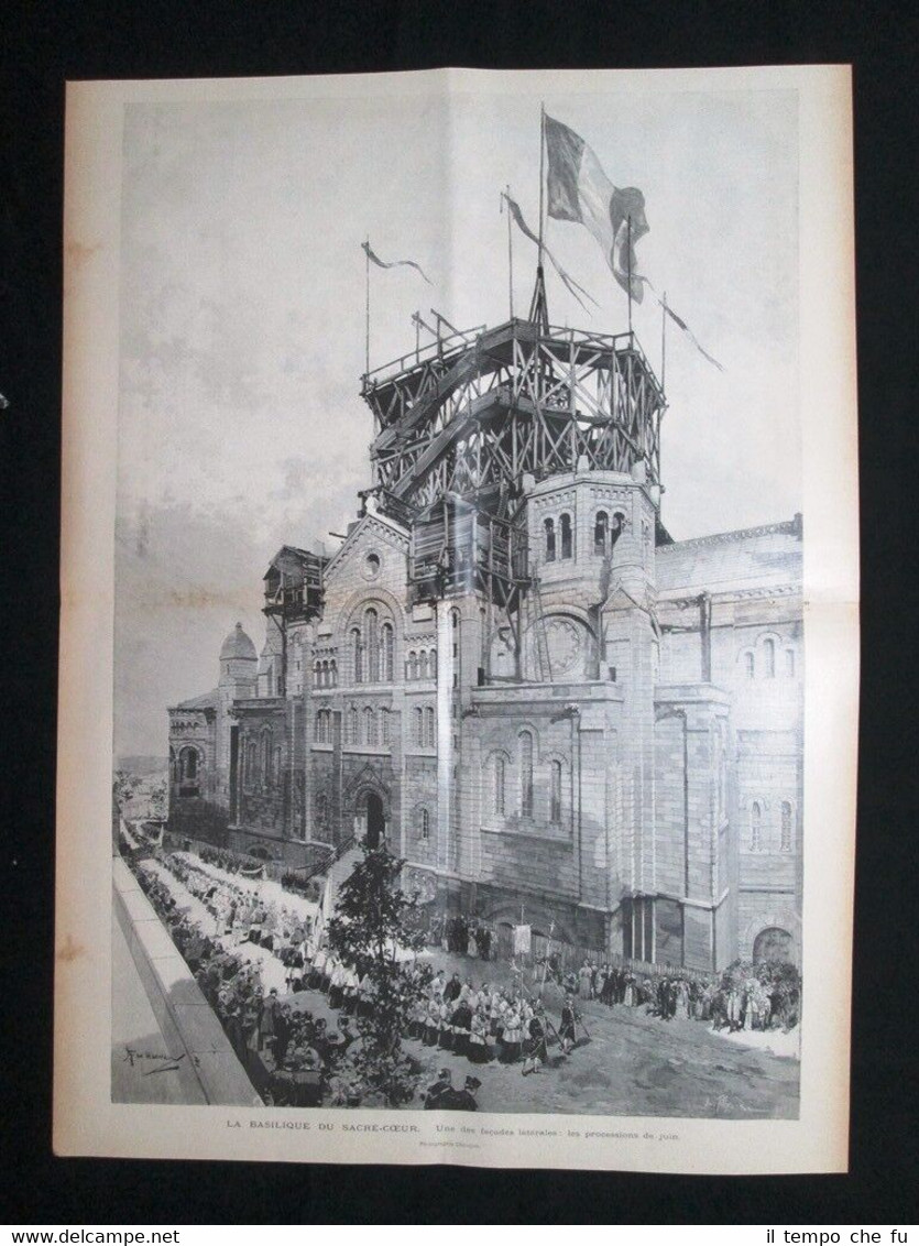 Basilica del Sacro Cuore: Le processioni di giugno Incisione del …