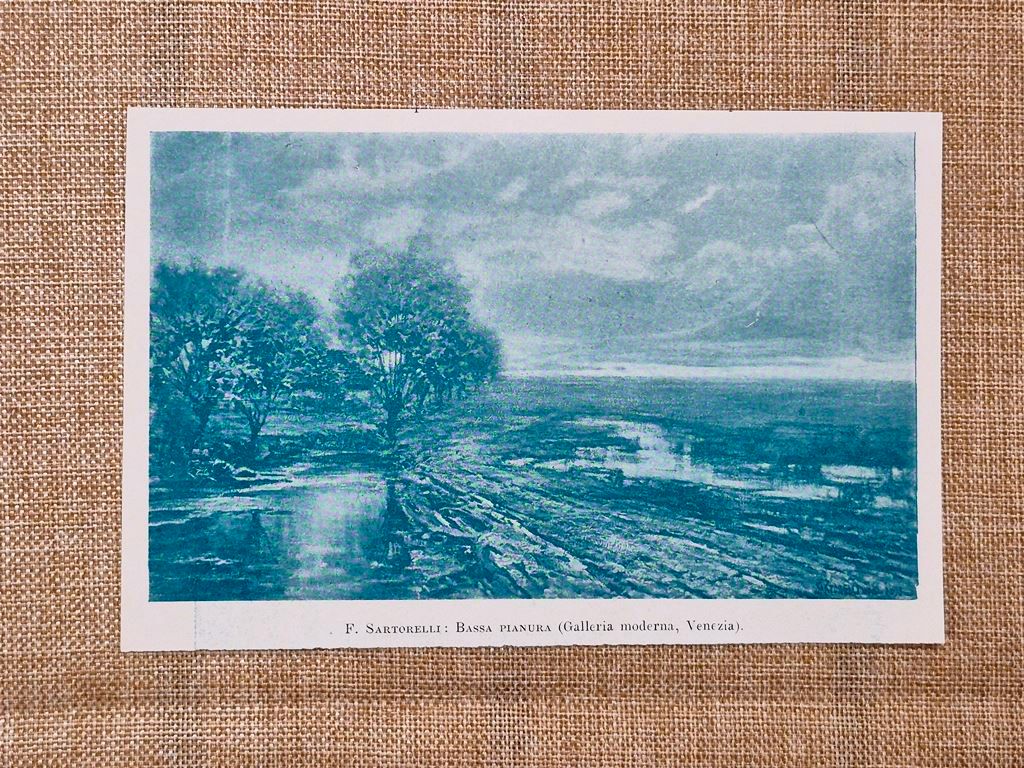 Bassa pianura Quadro di F. Sartorelli Paesaggio veneto Stampa del …