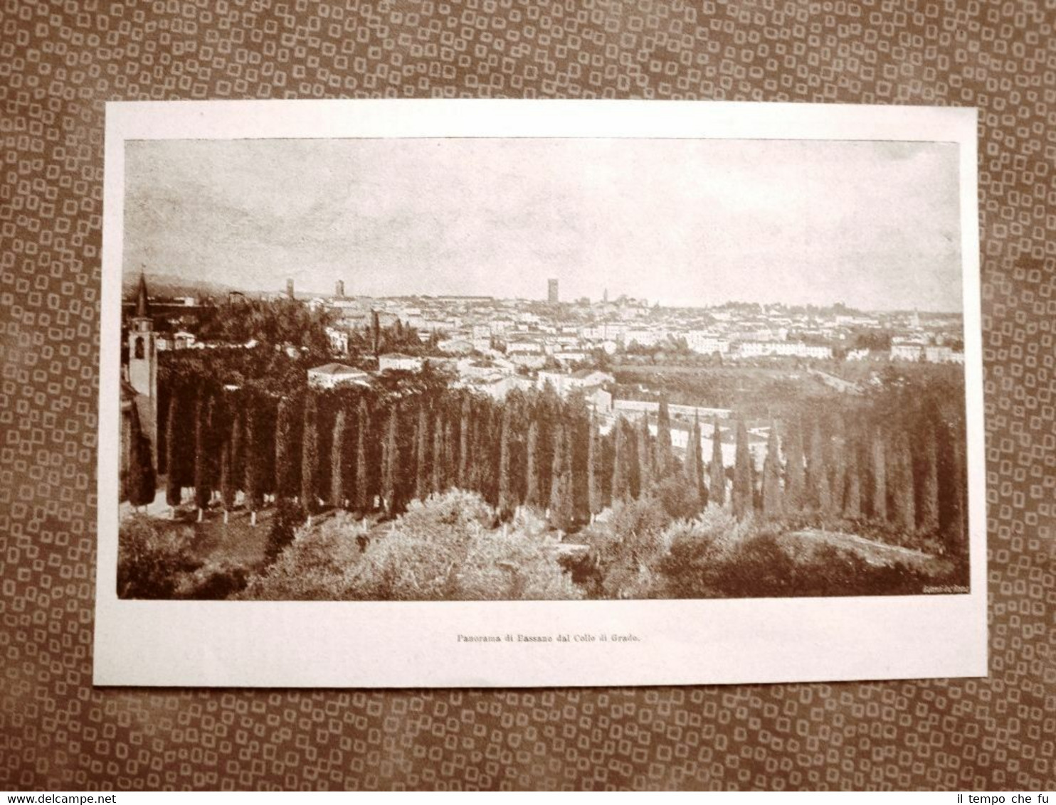 Bassano del Grappa del 1894 Veduta dal Colle di Grado …