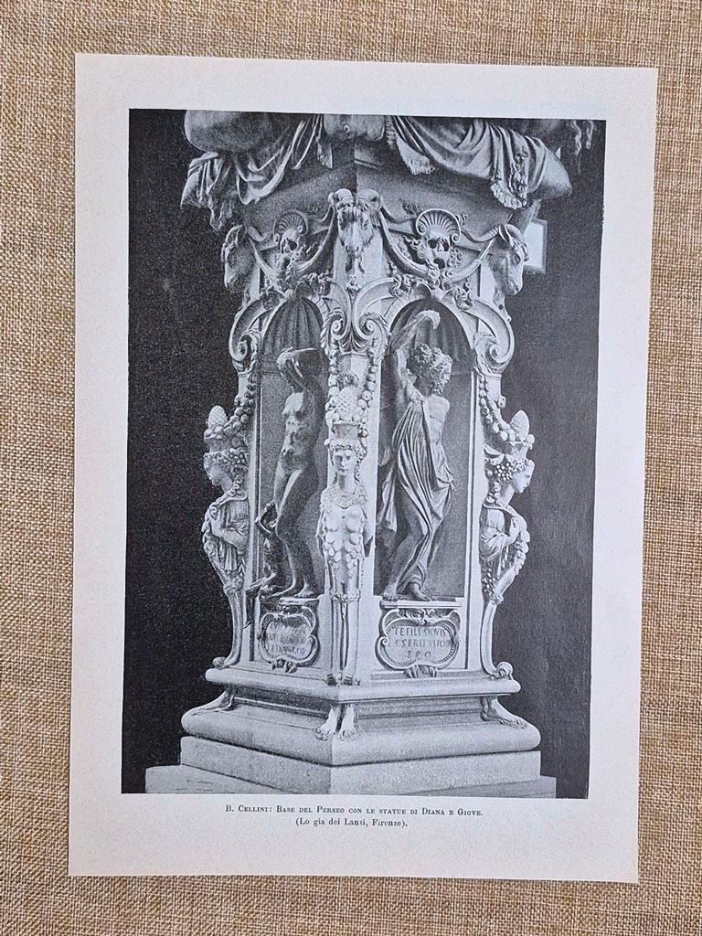 Benvenuto Cellini Perseo statue di Diana Giove Loggia dei Lanzi …