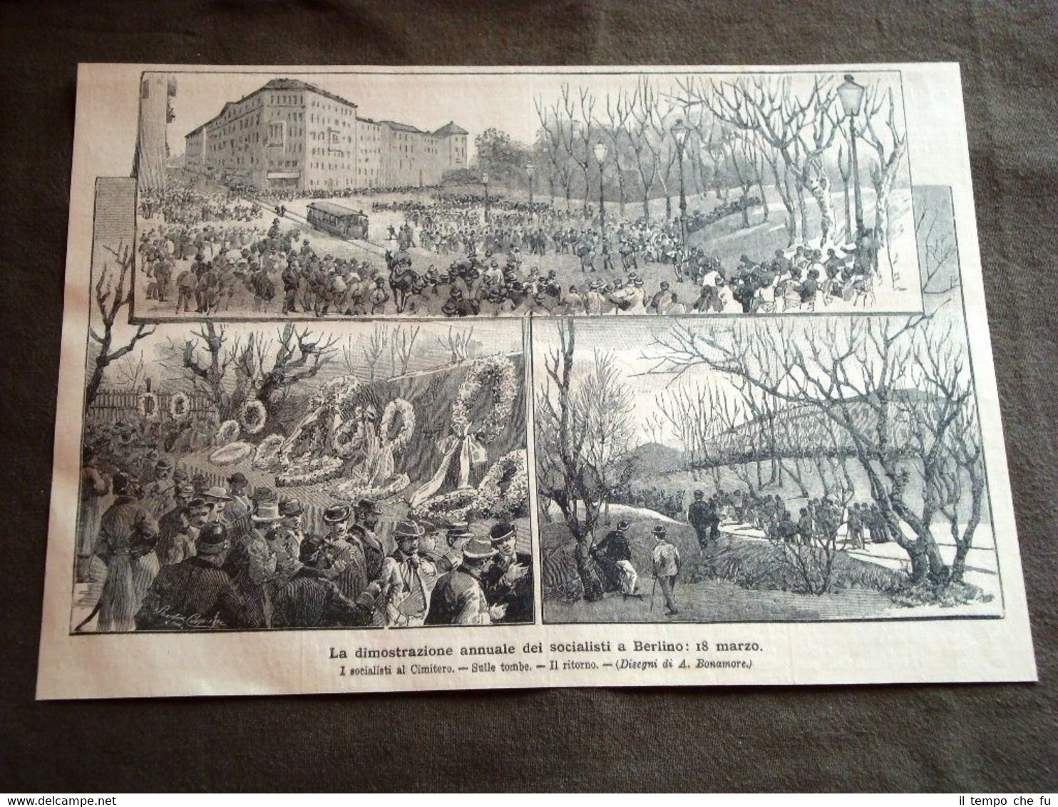 Berlino 18 marzo 1896 Dimostrazione annuale dei socialisti