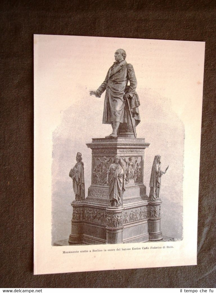 Berlino Monumento eretto in onore del Barone di Stein