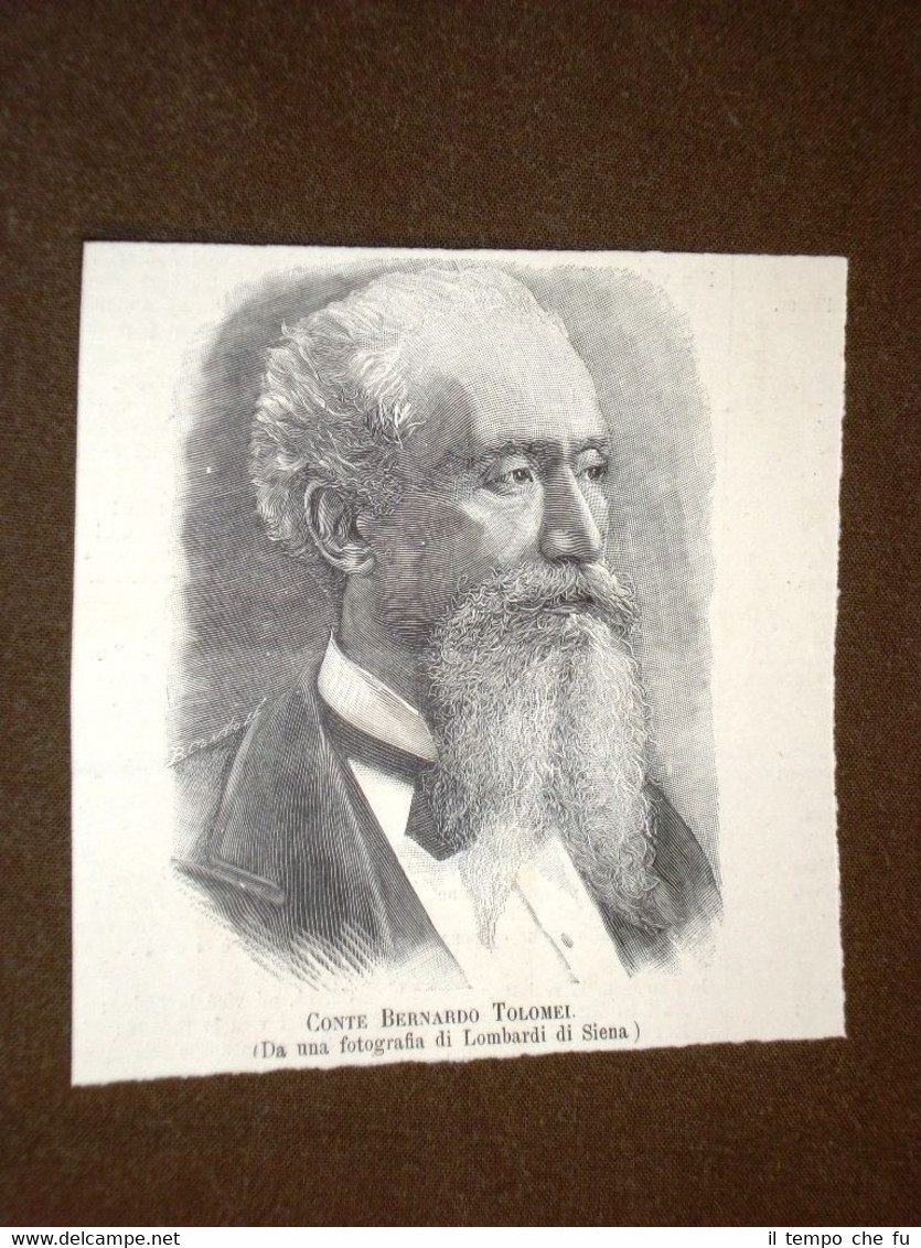 Bernardo Tolomei nel 1889 Milano, 15 novembre 1823 – Siena, …