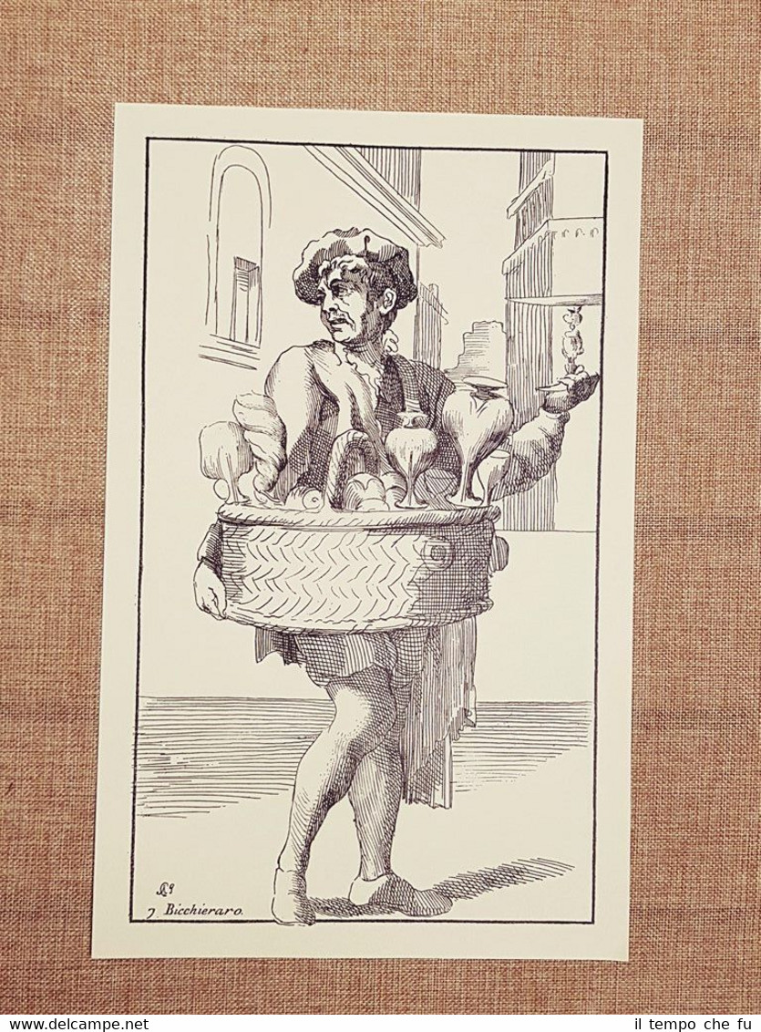 Bicchieraro Arti di Bologna Tavola di Annibale Carracci del 1646 …