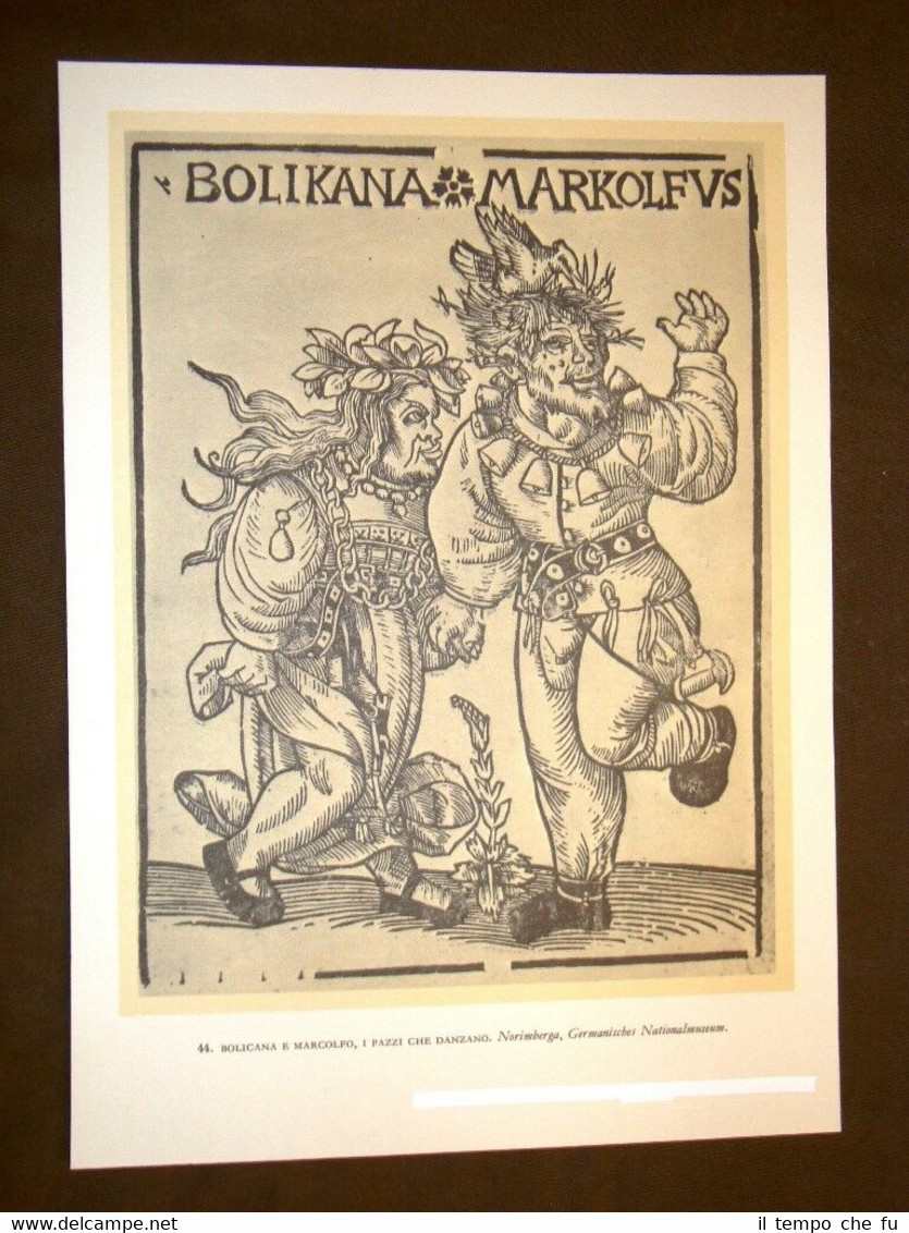 Bolicana e Marcolfo + Il portabandiera Stampa popolare tedesca Germania