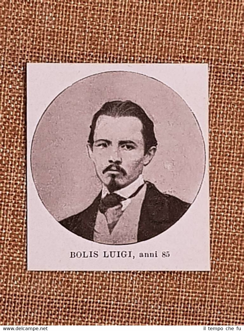 Bolis Luigi nel 1926 85 anni Garibaldino dei Mille di …