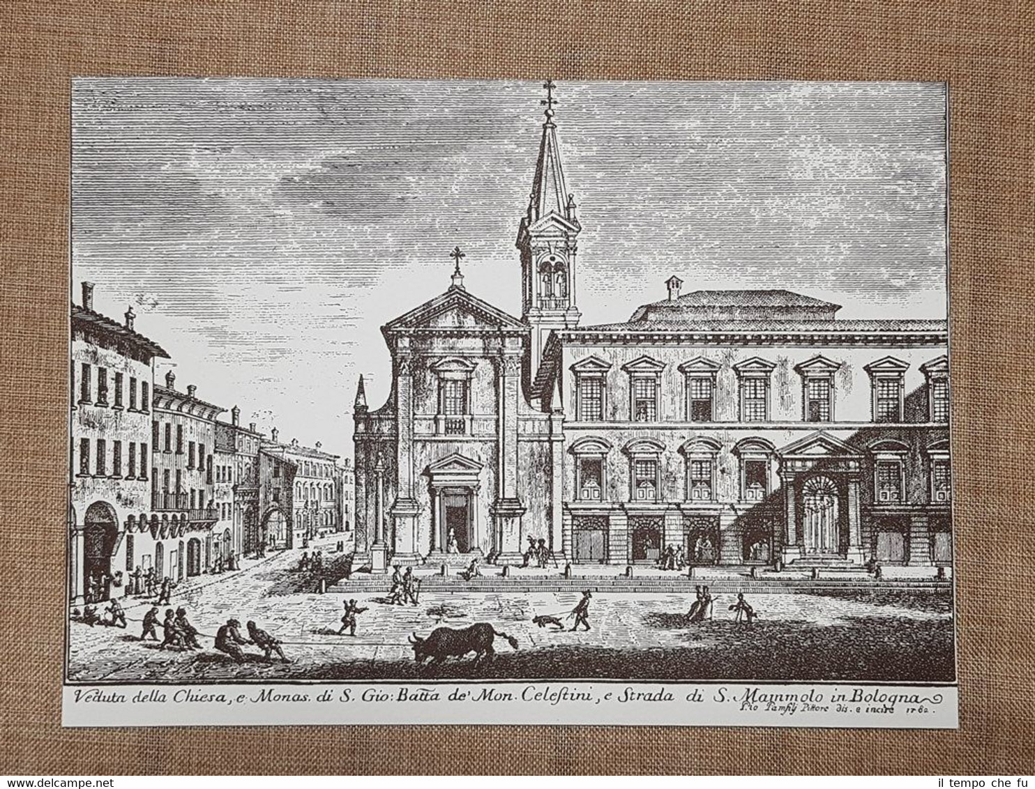 Bologna nel 1782 Chiesa San Giovanni Battista dei Celestini Litografia …