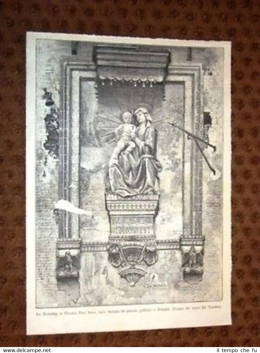 Bologna Palazzo Pubblico Madonna di Niccolò Dall'Arca