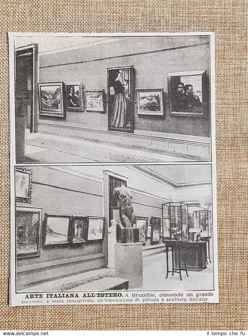 Bruxelles nel 1924 Esposizione di puttura Arte Italiana Belgio