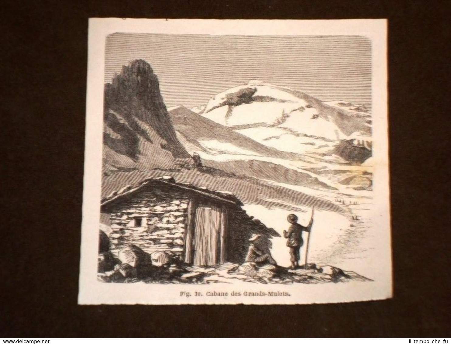 Cabane des Grands Mulets dans 1864