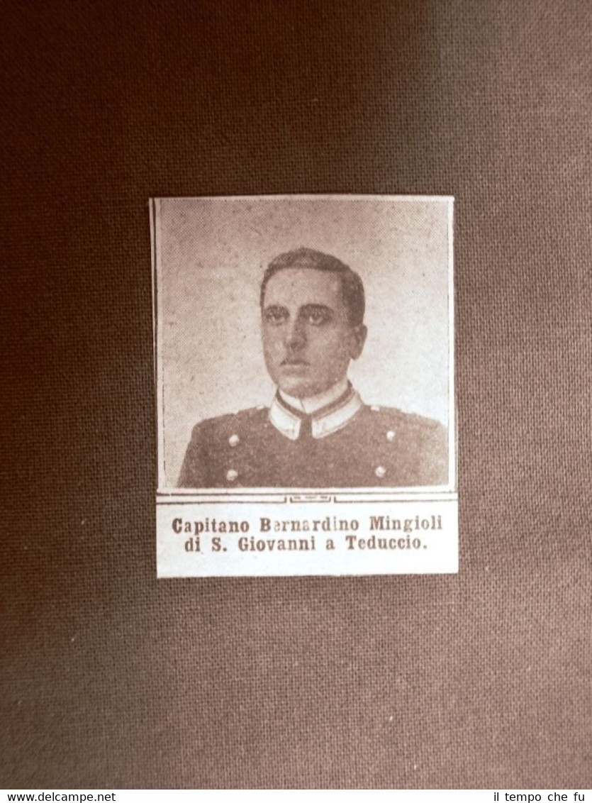 Caduto Bernardino Mingioli di San Giovanni a Teduccio Prima Guerra …