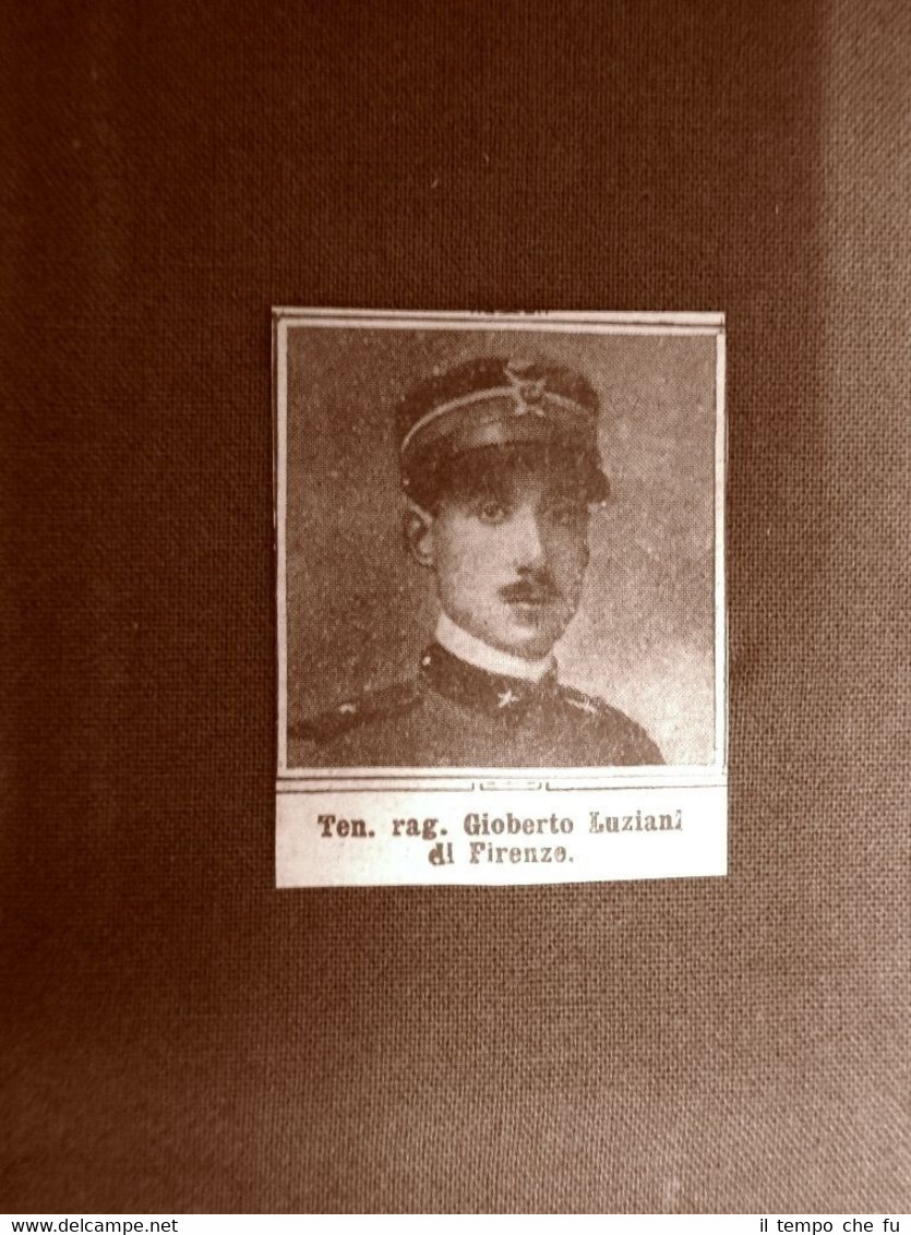 Caduto per la Patria Gioberto Luziani di Firenze Prima Guerra …