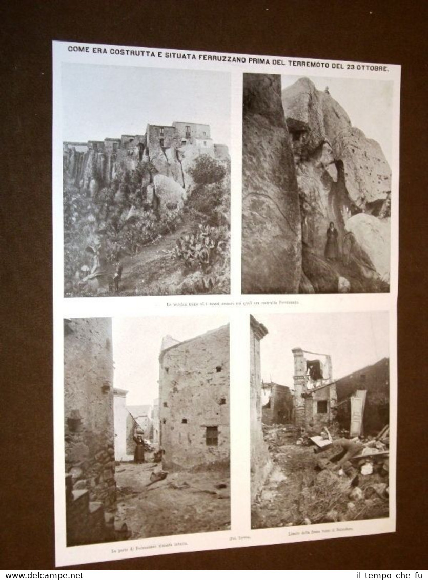 Calabria Ferruzzano prima del terremoto del 23 ottobre 1907