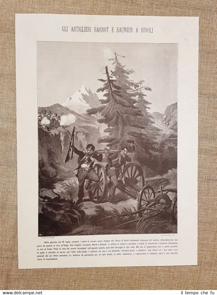Campagna d'Italia 1796-1797 Artiglieri Barrot e Saunier nella difesa di …