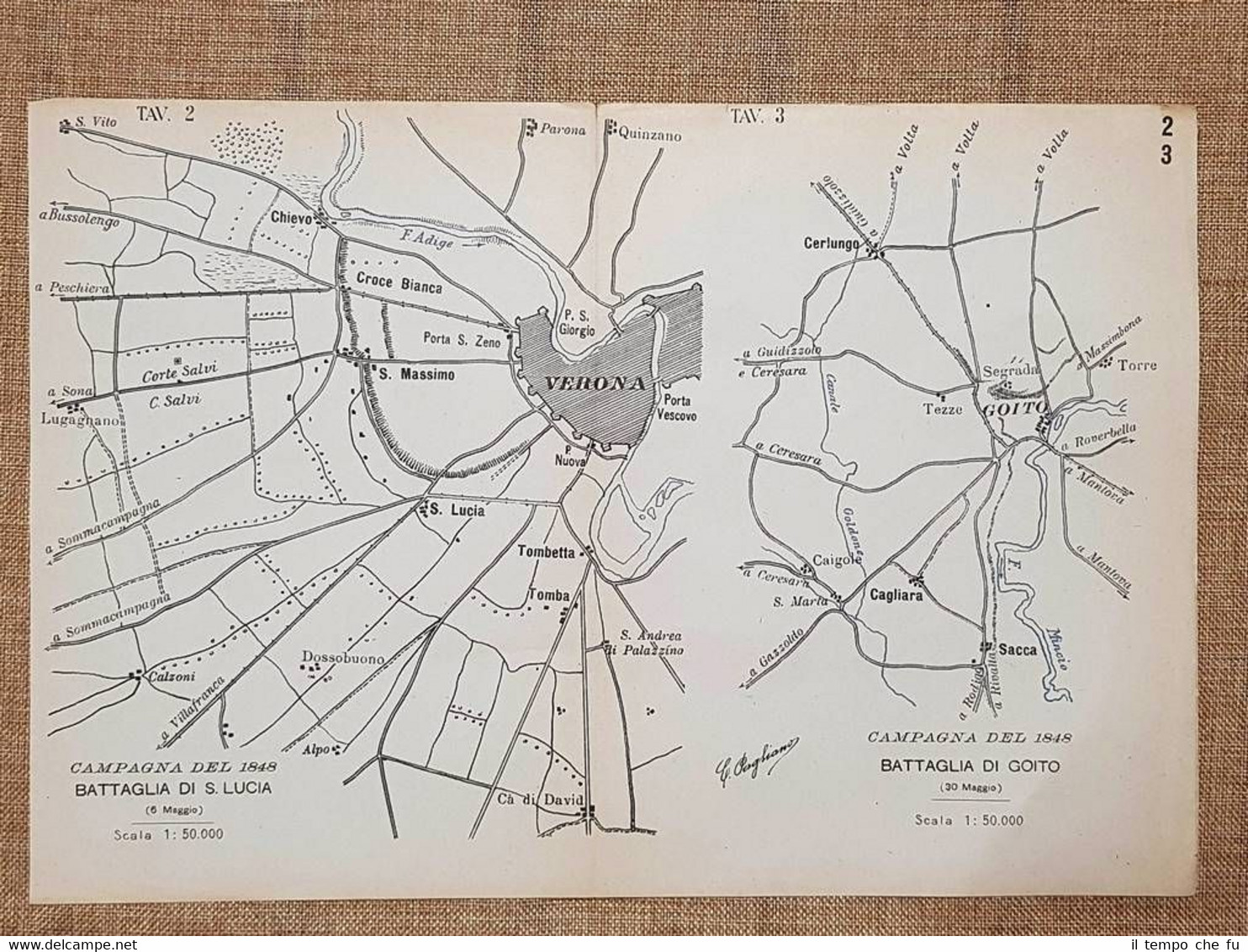 Campagna militare del 1848 Battaglia Santa Lucia 6 maggio e …