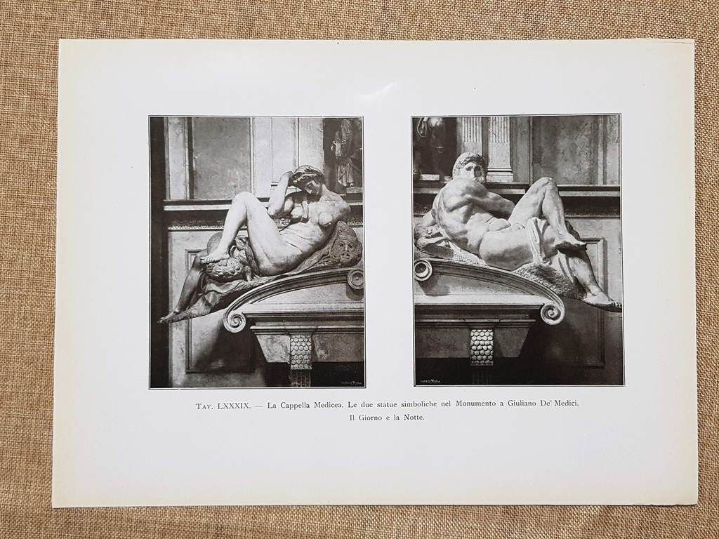 Cappella Medicea in San Lorenzo nel 1917 Giorno e Notte …