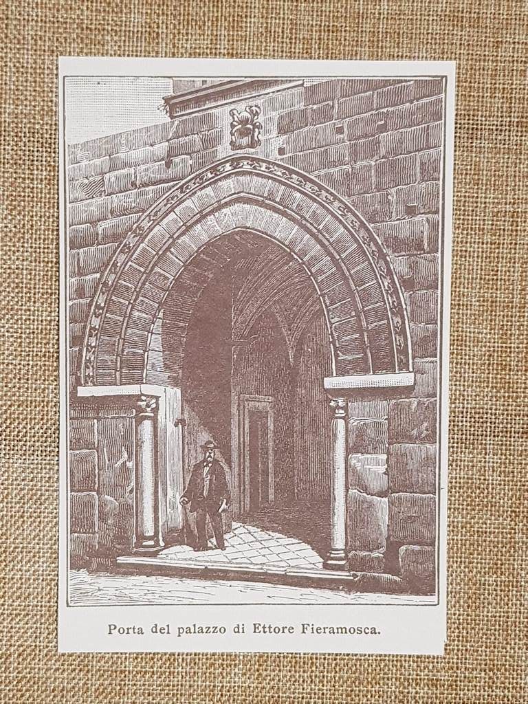 Capua nell'800 Porta del Palazzo di Ettore Fieramosca Caserta Campania