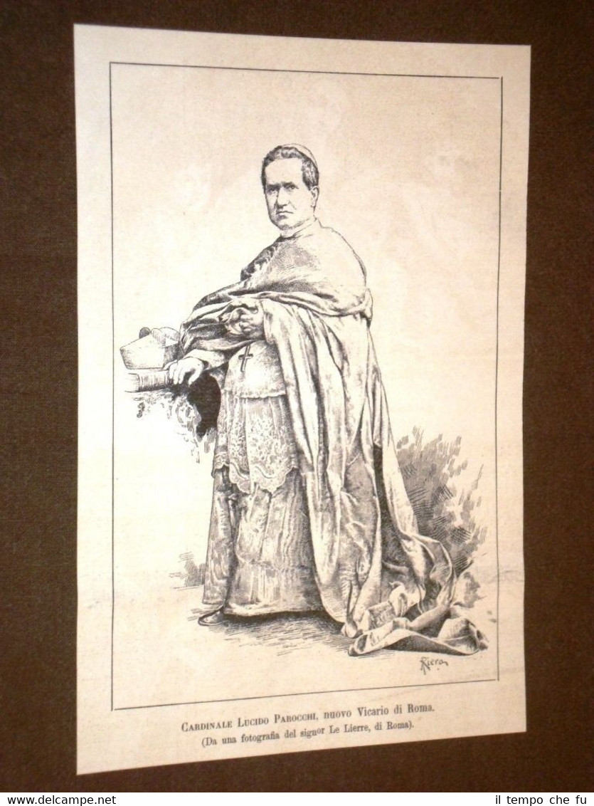 Cardinale Lucido Maria Parocchi Mantova, 13 agosto 1833 – Roma, …