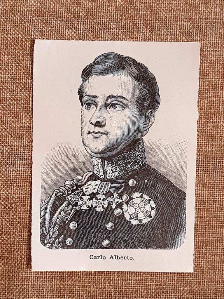Carlo Alberto di Savoia Stampa del 1898