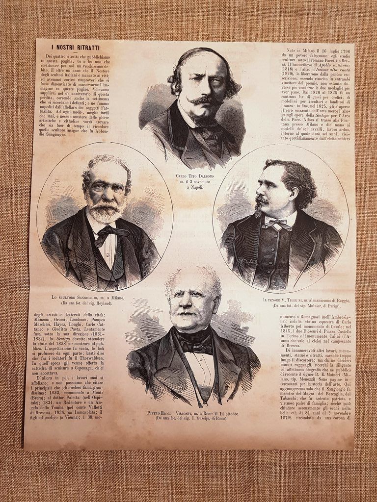 Carlo Tito Dalbono Sangiorgio M. Tiber e Pietro Ercole Visconti …