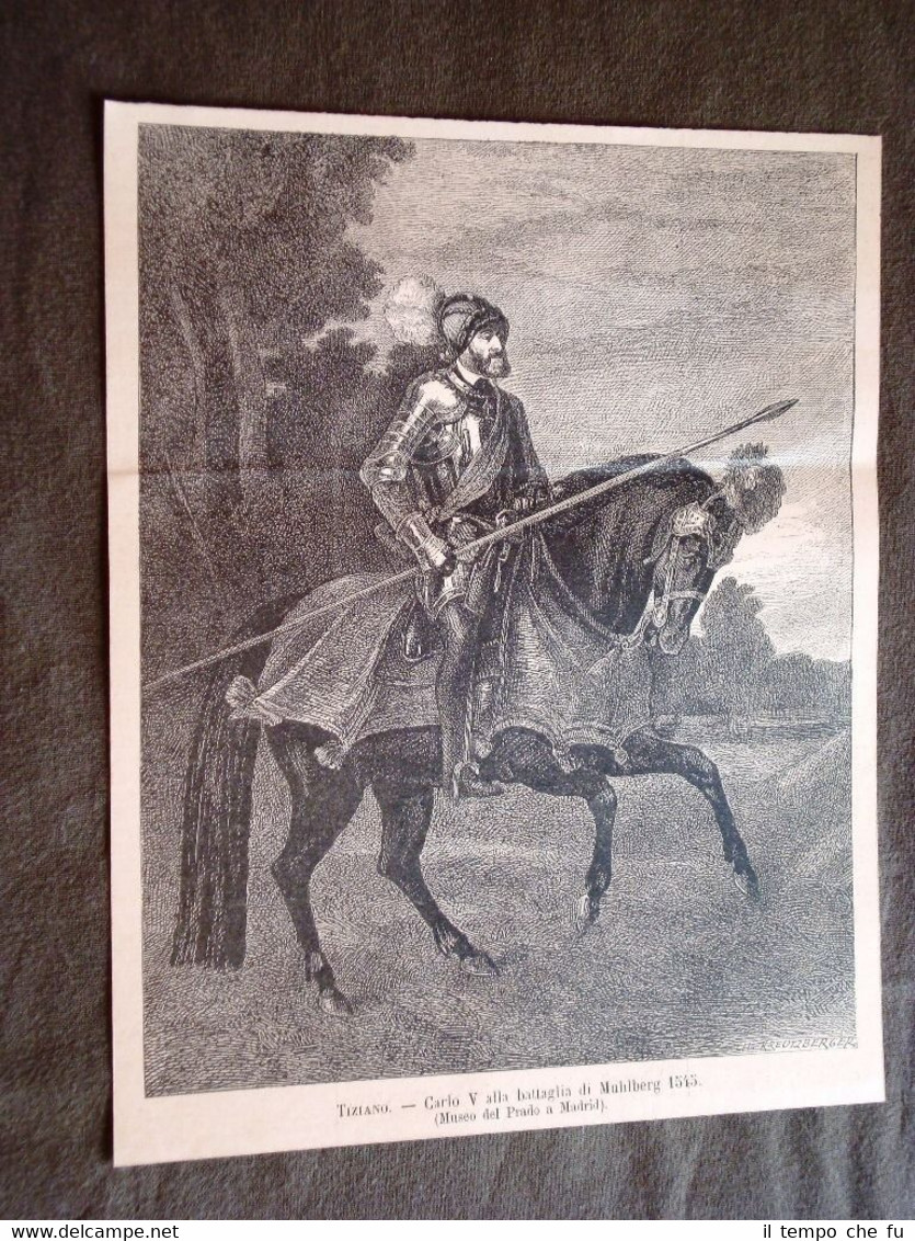 Carlo V alla Battaglia di Muhlberg del 1545 di Tiziano …