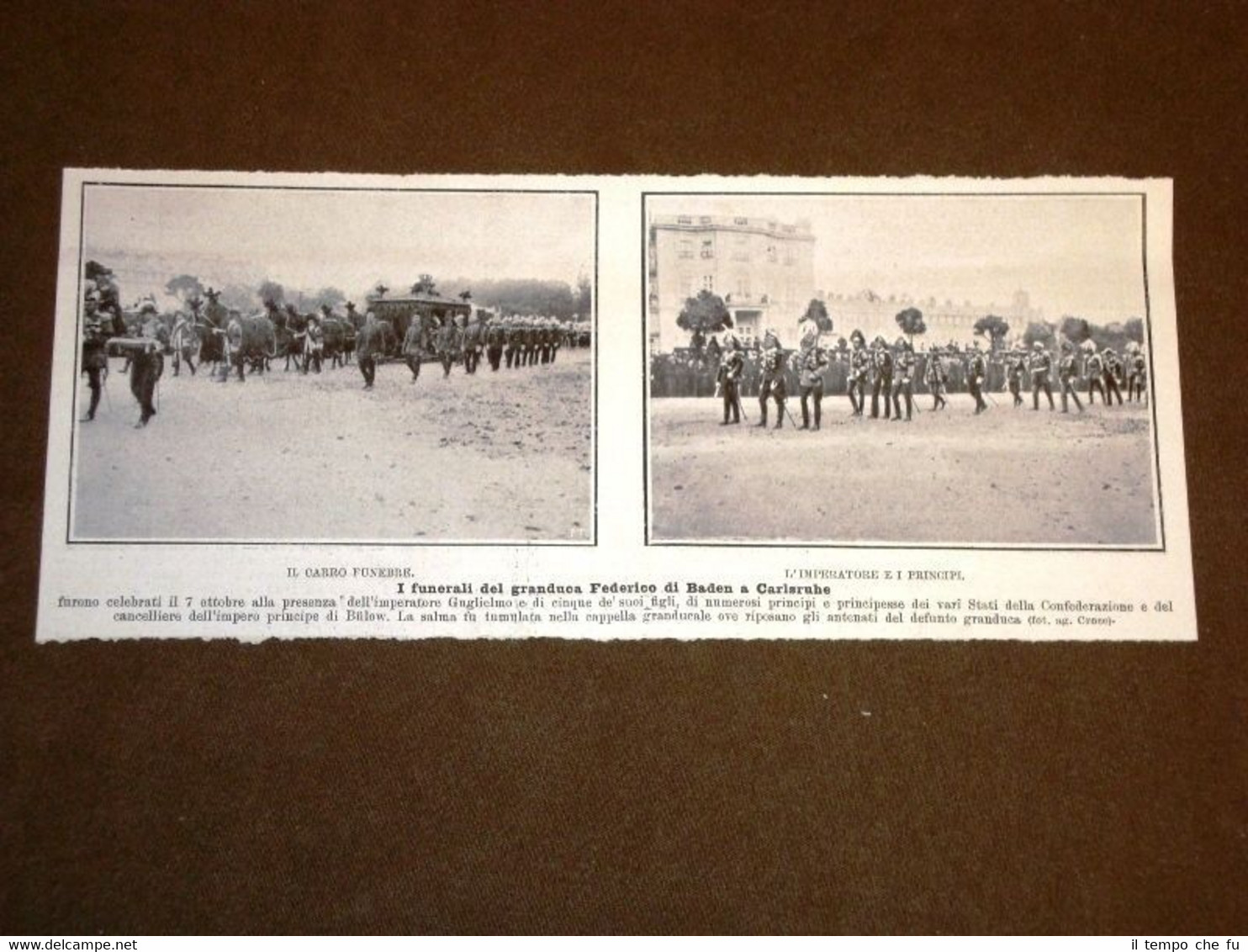 Carlsruhe nel 1907 Funerale del Granduca Federico di Baden
