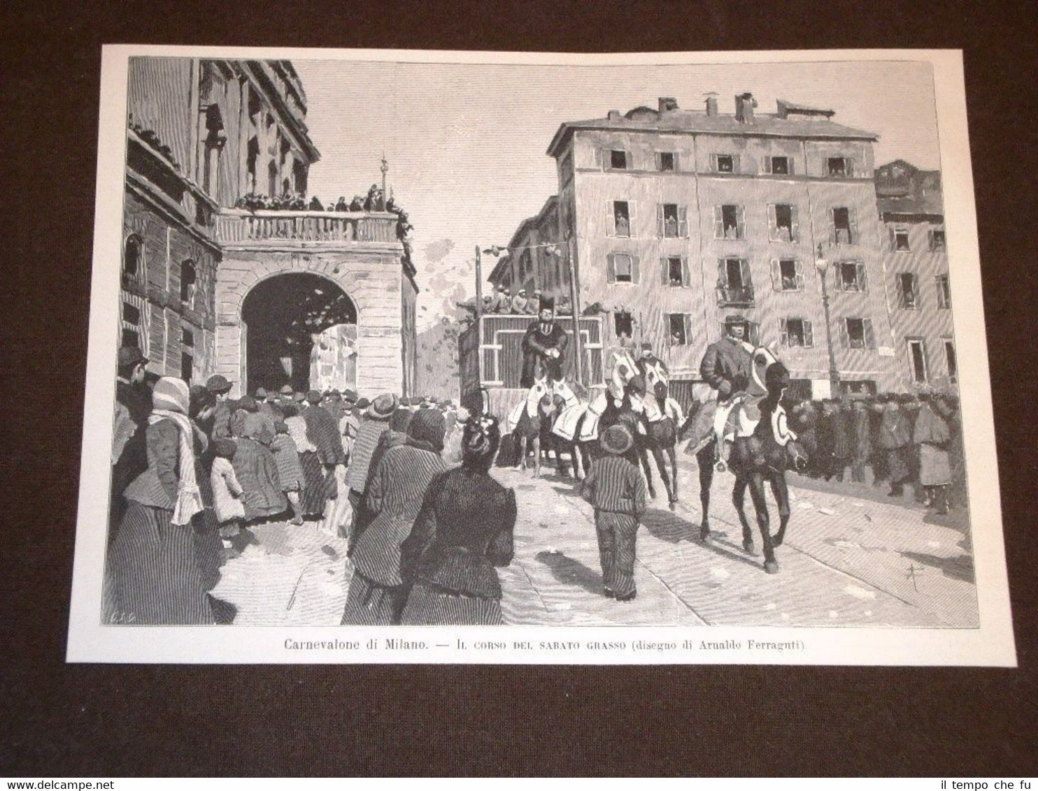 Carnevale di Milano nel 1893 Il Corso il Sabato grasso …