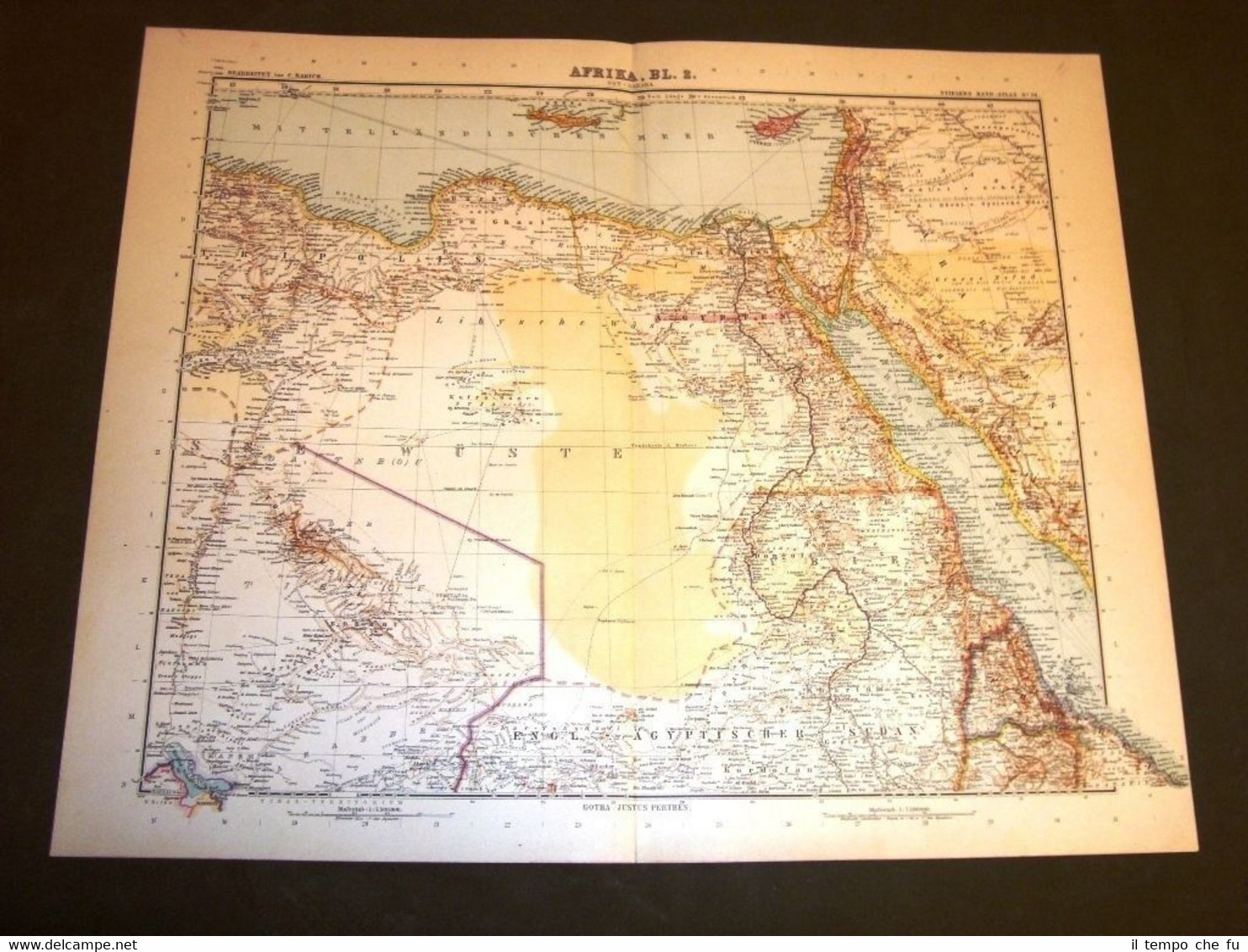 Carta geografica o Mappa Stielers di C. Barich del 1901 …