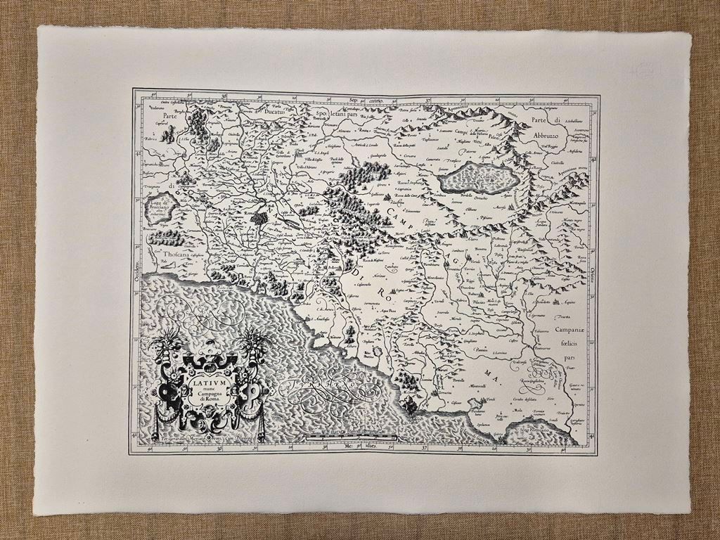 Carta Latium nunc Campagna di Roma di Ger. Mercatore Anno …