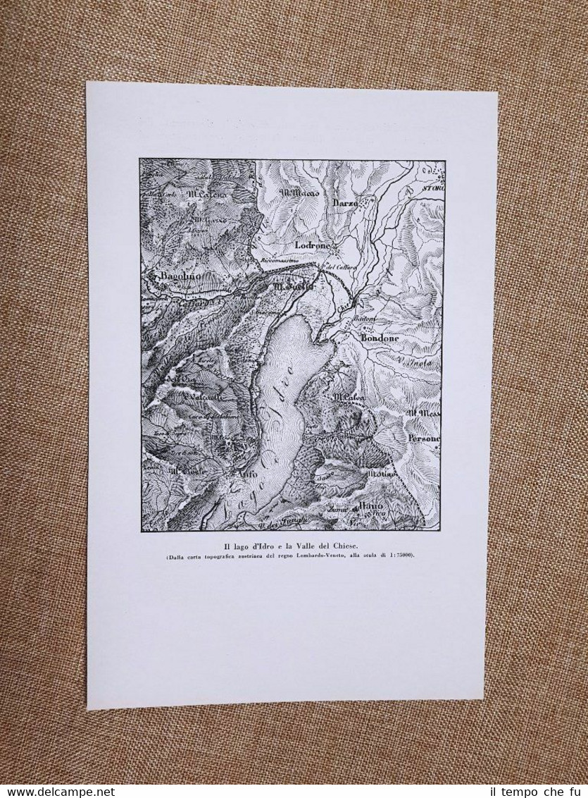 Carta mappa Lago d'Idro e Valle del Chiese Trentino Carta …