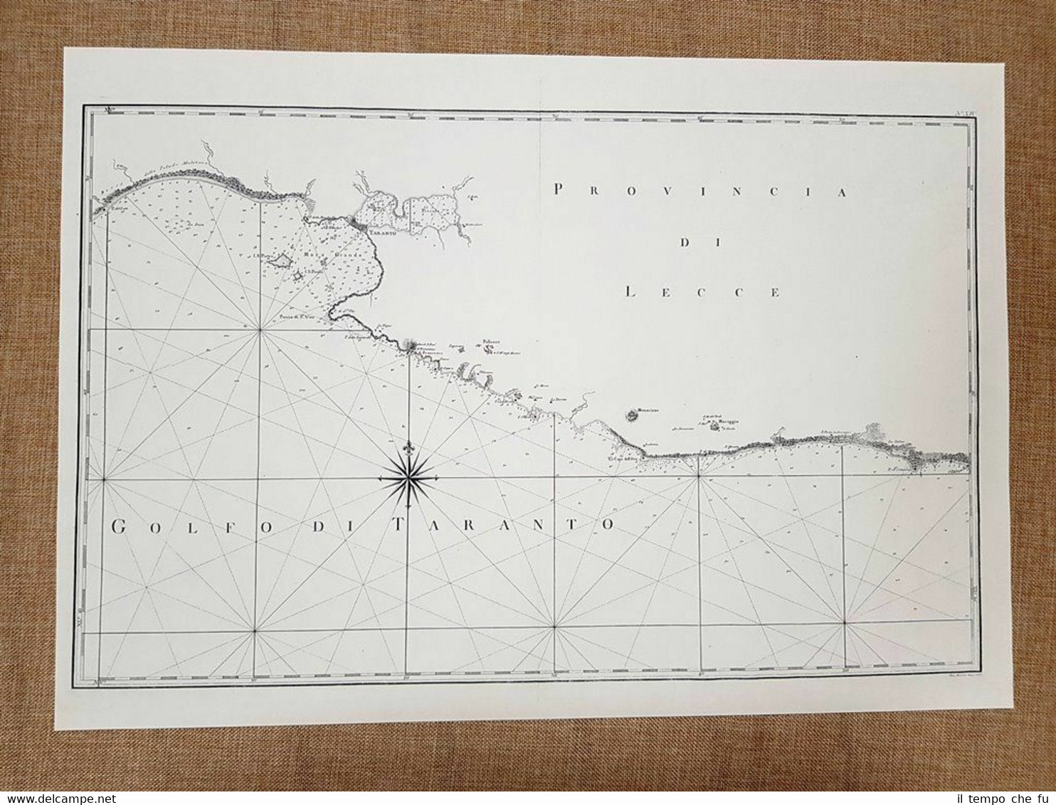 Carta Taranto Torre del Lato e Lapillo 1792 Atlante Due …