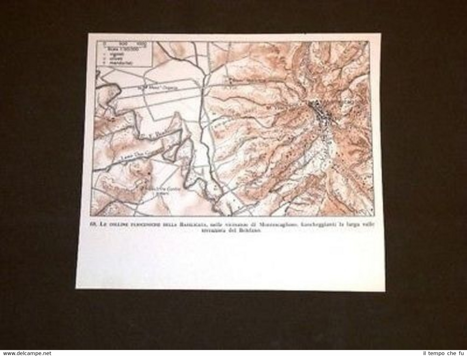 Cartina Colline Plioceniche Basilicata Montescaglioso