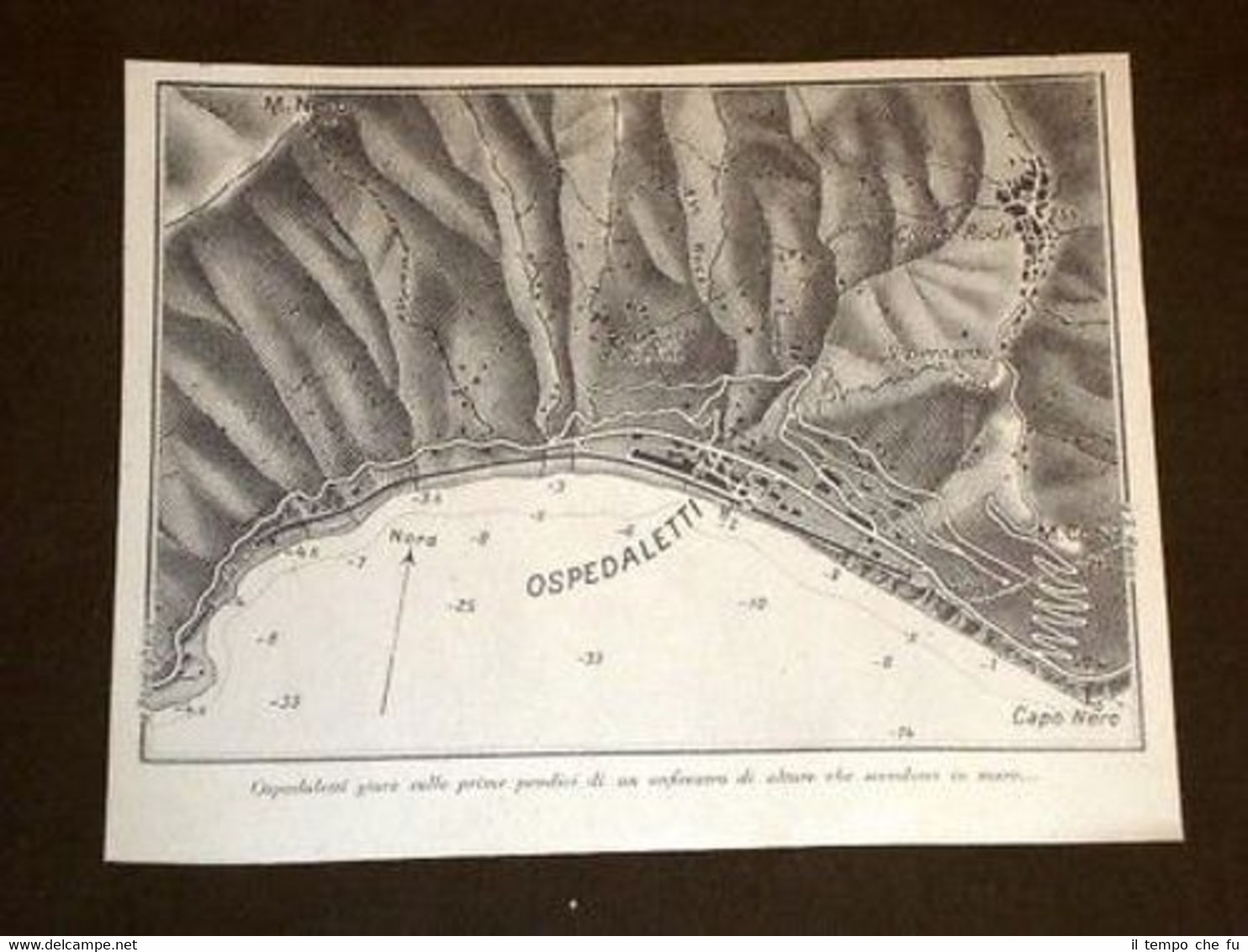 Cartina di Ospedaletti o Spiareti